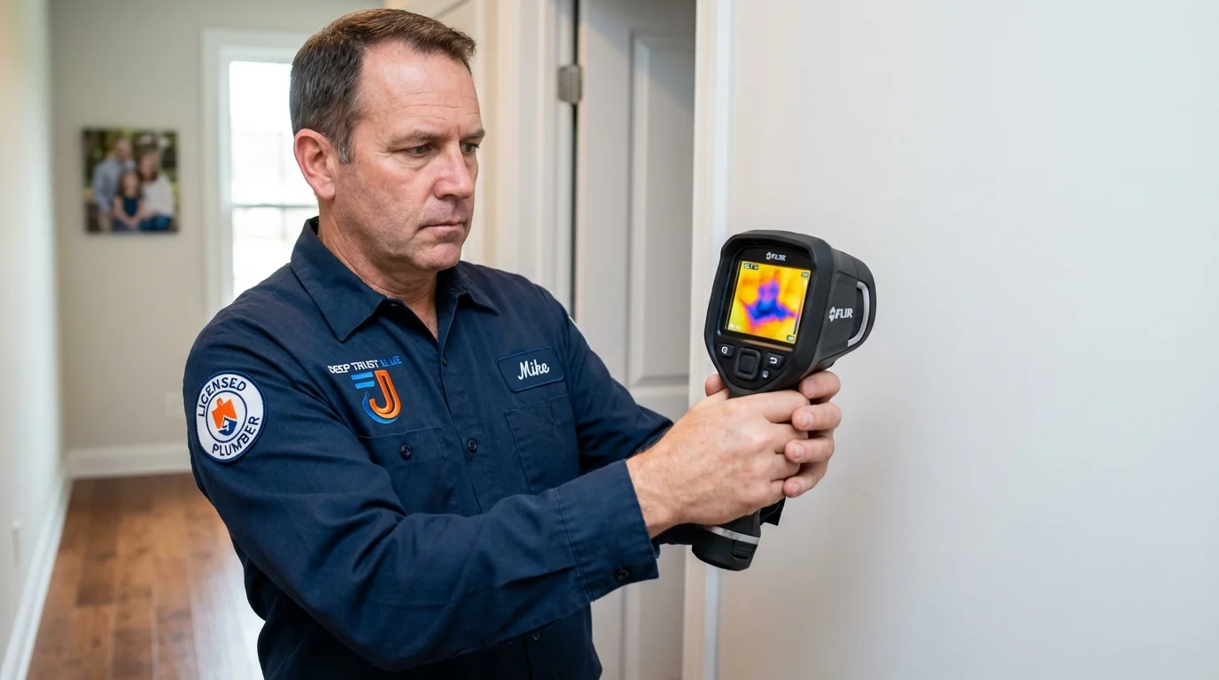 Thermal imaging leak detection by Johns Plumbing LLC in Tompkinsville